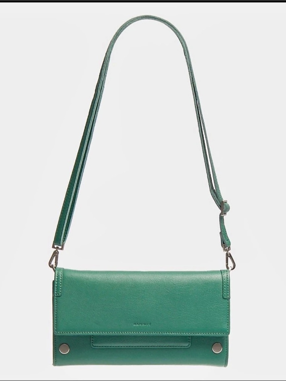 Hammitt AJ Crossbody Clutch Verdant Green Leather